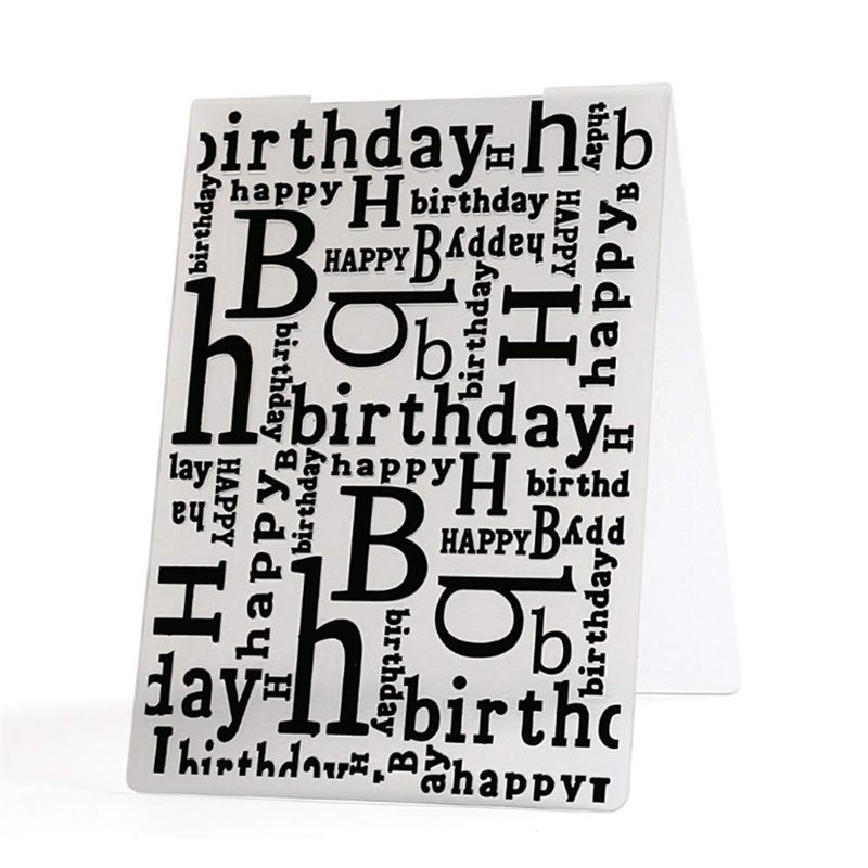 arriettycraft Happy Birthday Plastic Embossing Folder for Card Making, Journaling,Scrapbooking DIY Album Paper Crafts - Image 4